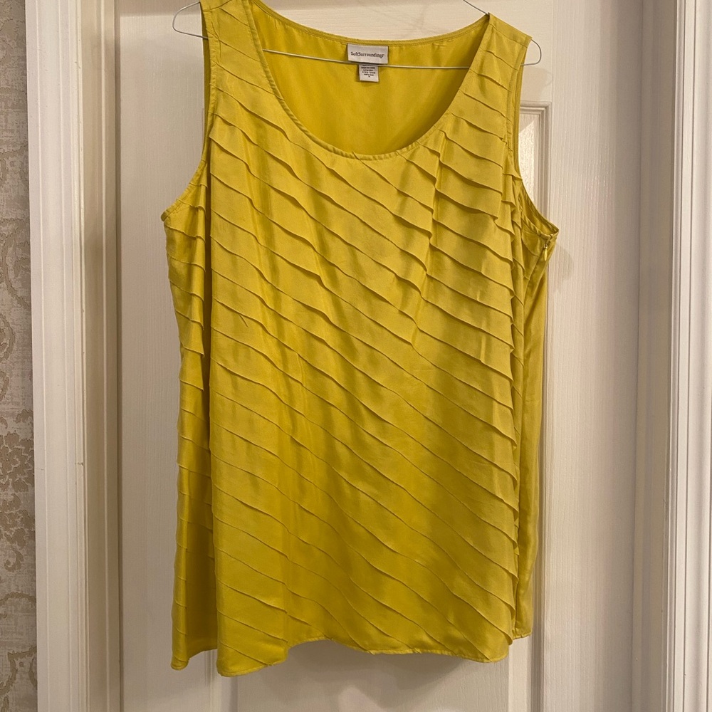 Yellow Sleeveless Top